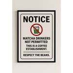 Digital Poster “Respect the Beans” – Coffee Lover Wall Art - Digital Poster
