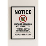 Digital Poster “Respect the Beans” – Coffee Lover Wall Art - Digital Poster