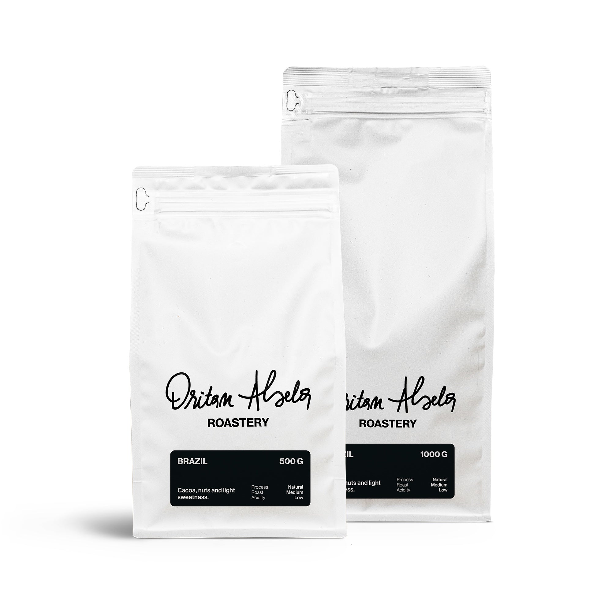 Brazil Kaffeebohnen von Dritan Alsela Roastery – Packungen 500 g und 1 kg