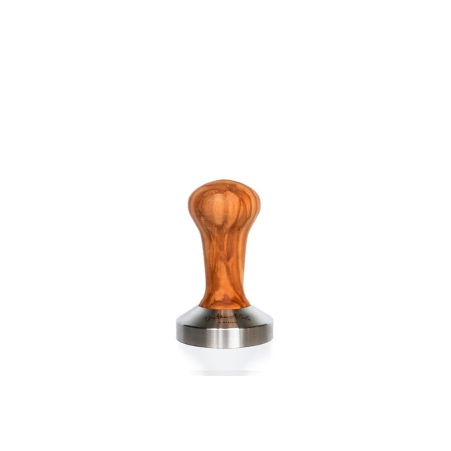 Dritan Alsela Professional Coffee Tamper (wooden handle flat base 58mm) - Olive wood